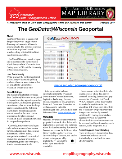 Geodata – State Cartographer's Office – UW–Madison